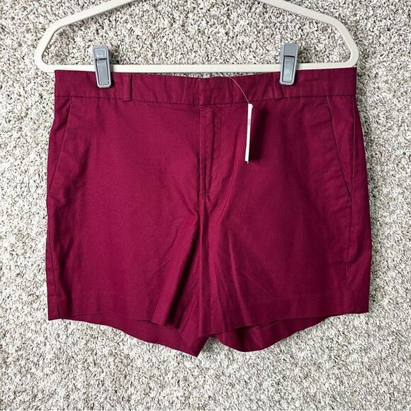 Banana Republic Shorts Women’s 6 Burgundy Red Tailored 5” NWT - Picture 1 of 7
